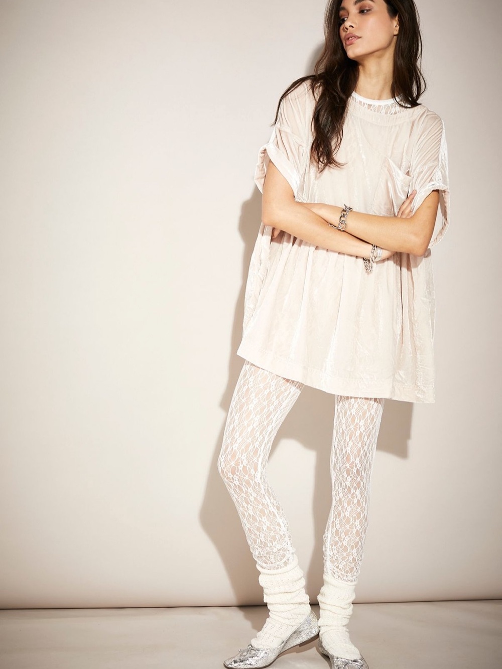 Free People Moon City Velvet Dress